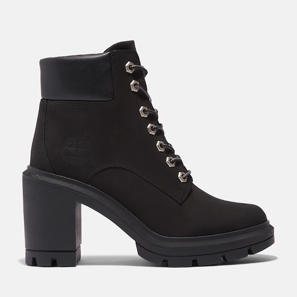 Women's Timberland Allington Heights Boot in Black Nubuck. TB0A5Y5R231